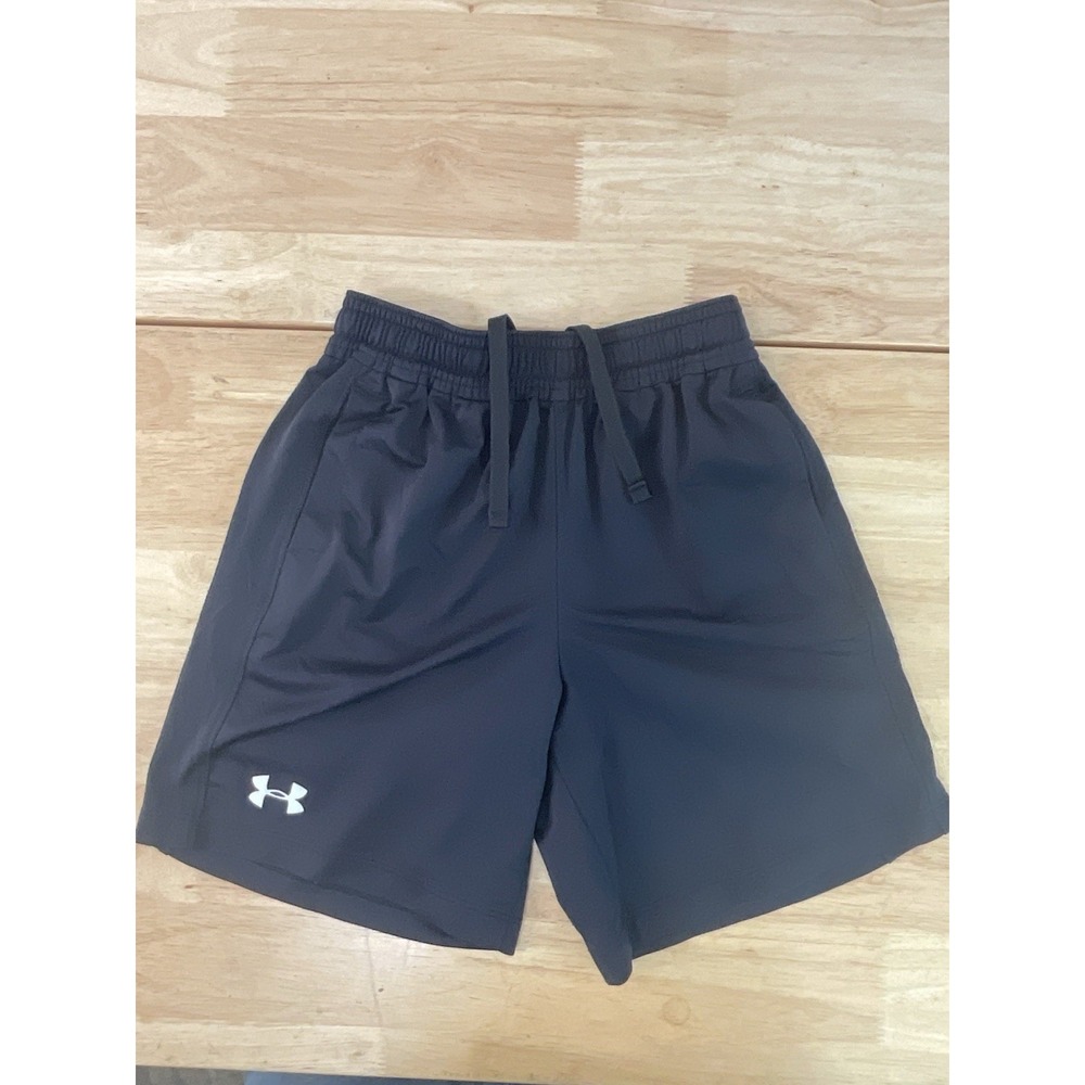 Under Armour Athletic‎ Shorts Youth XS Black Loose Heatgear